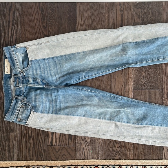 pistola Denim - Pistola color block jeans